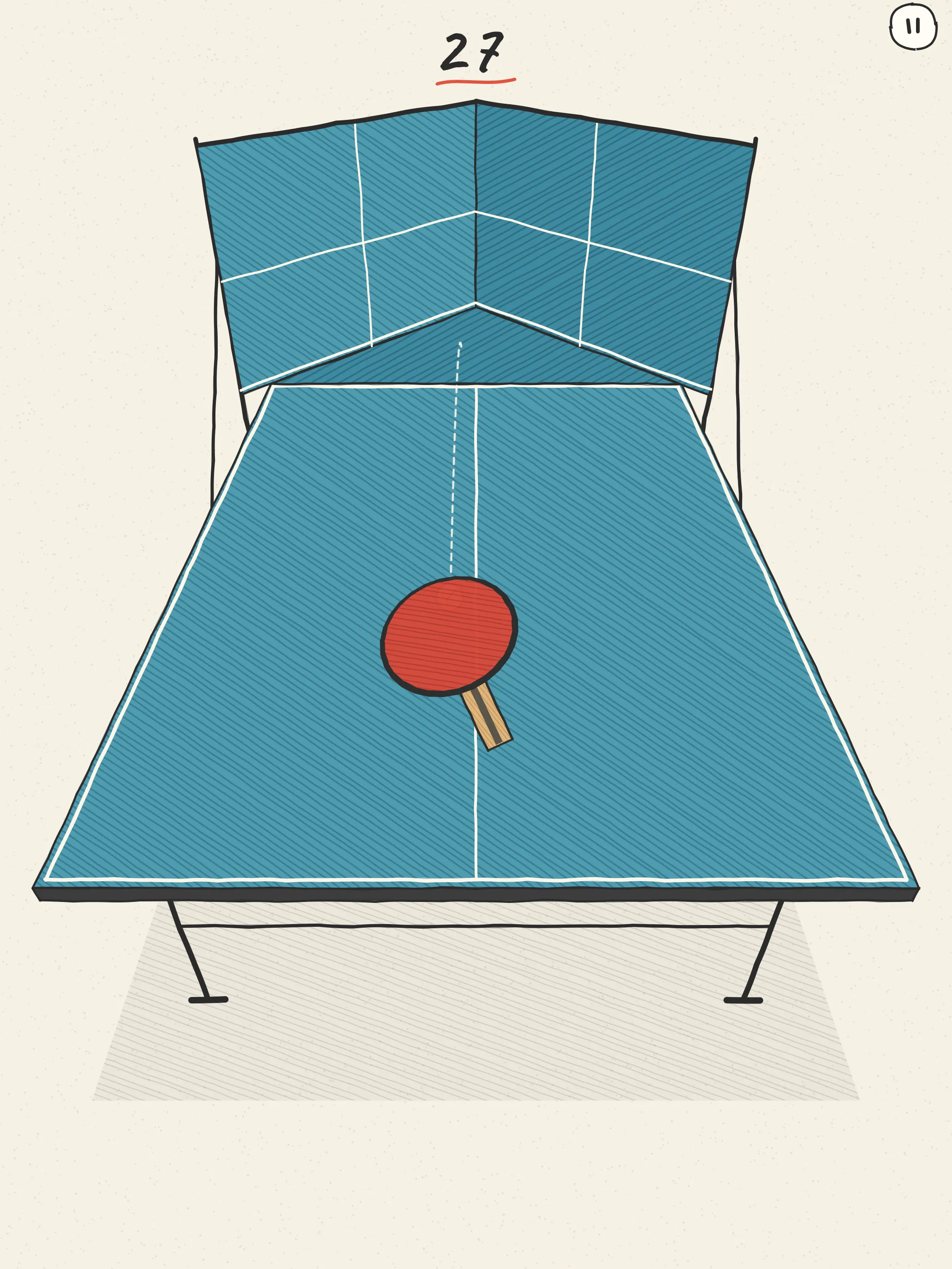 The Corner 90° table on iPad